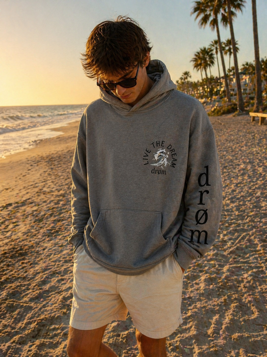 Mens Hoodie The Wave Design