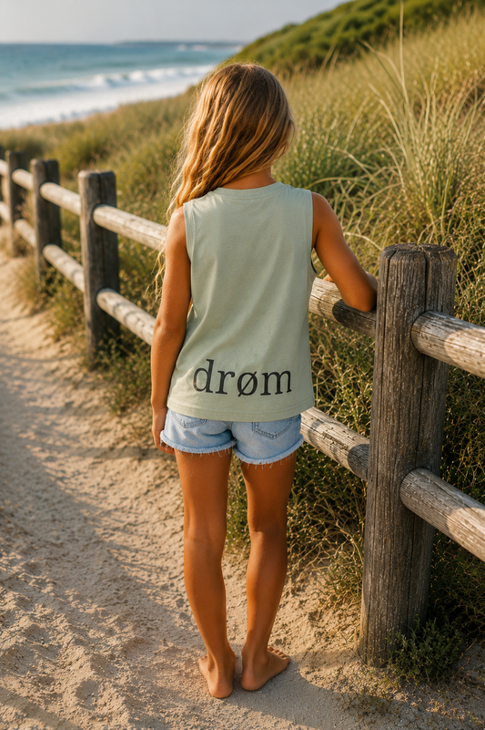 Girls Tank Hang Loose Design