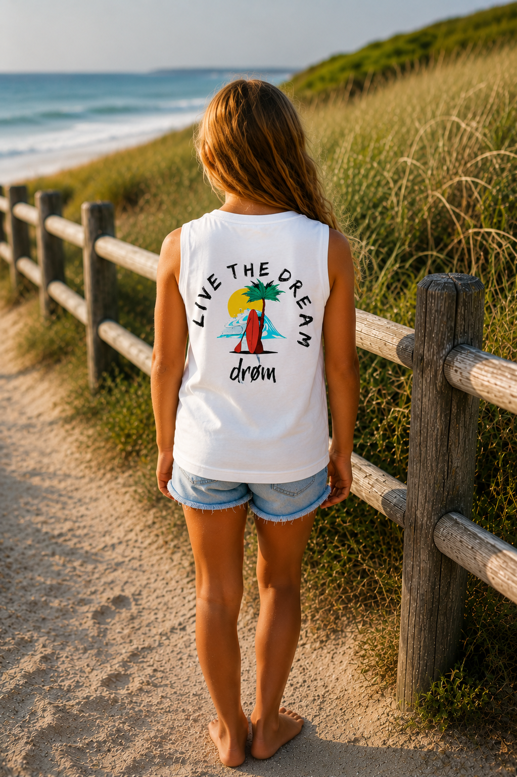 Girls Tank The Island Design