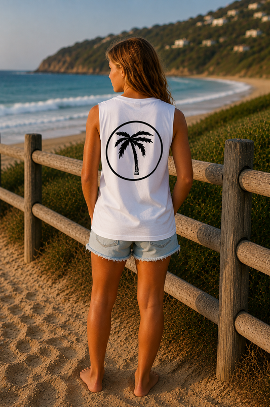Girls Tank Palm Design