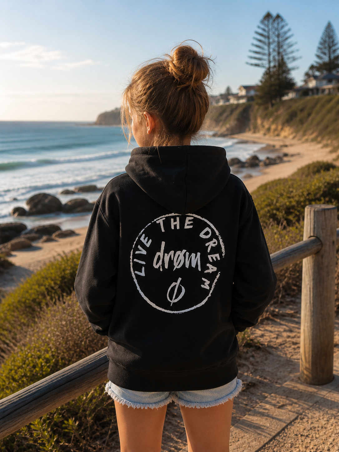 Girls Hoodie drøm Logo Design
