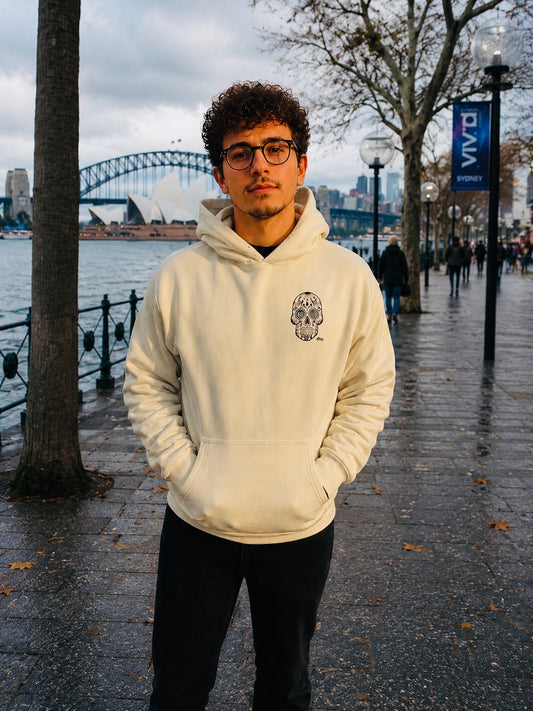 Mens Hoodie Sugar Skull Design