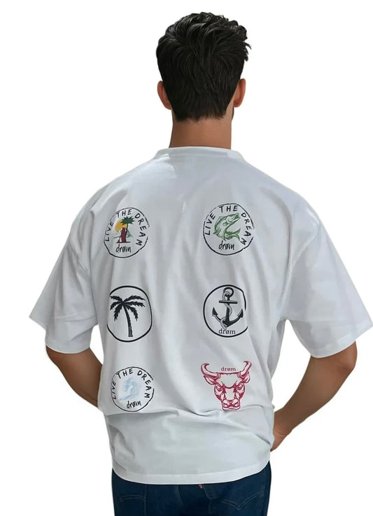 Tee - NEW Box Oversize Multi design