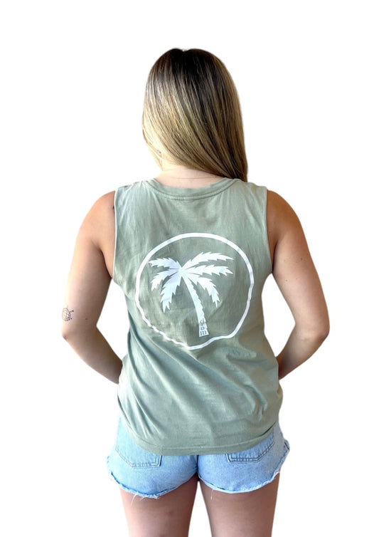 Ladies Tank - Palm Tree