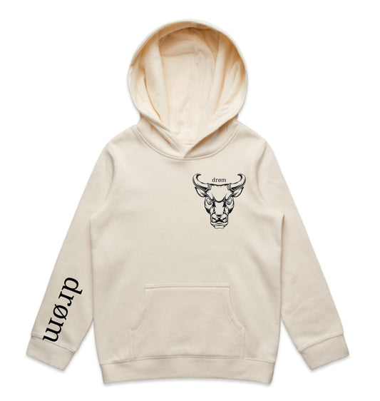 Kids Hoodie - Black or White Bull