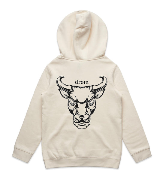 Kids Hoodie - Black or White Bull