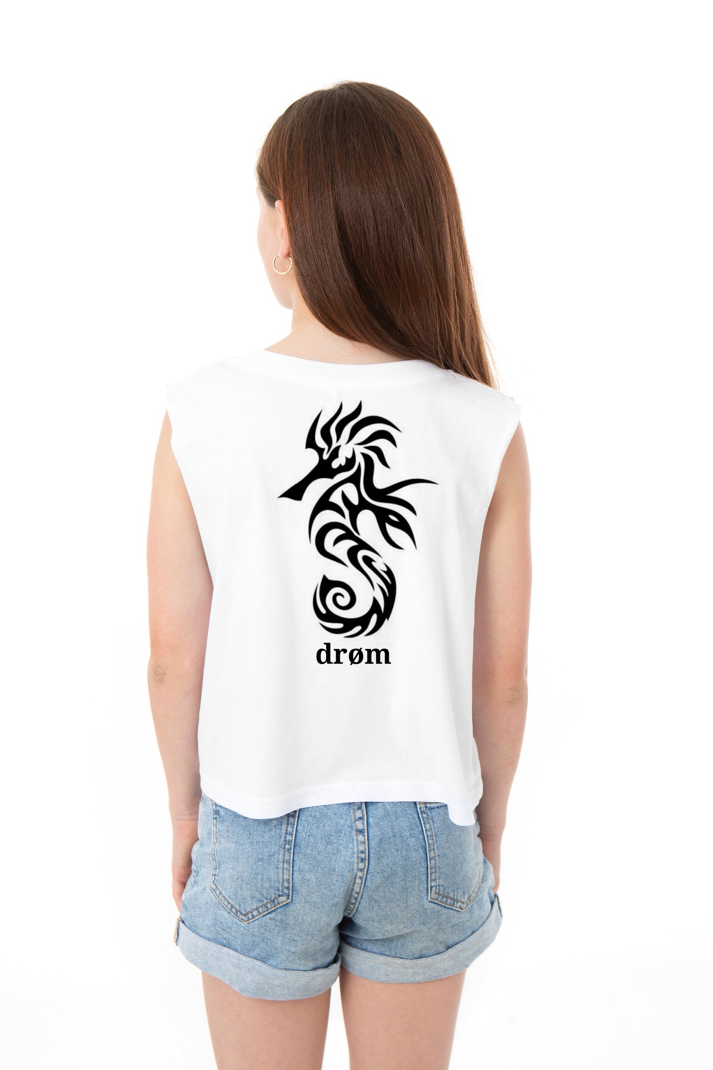 Girls Tank Sea Horse Design