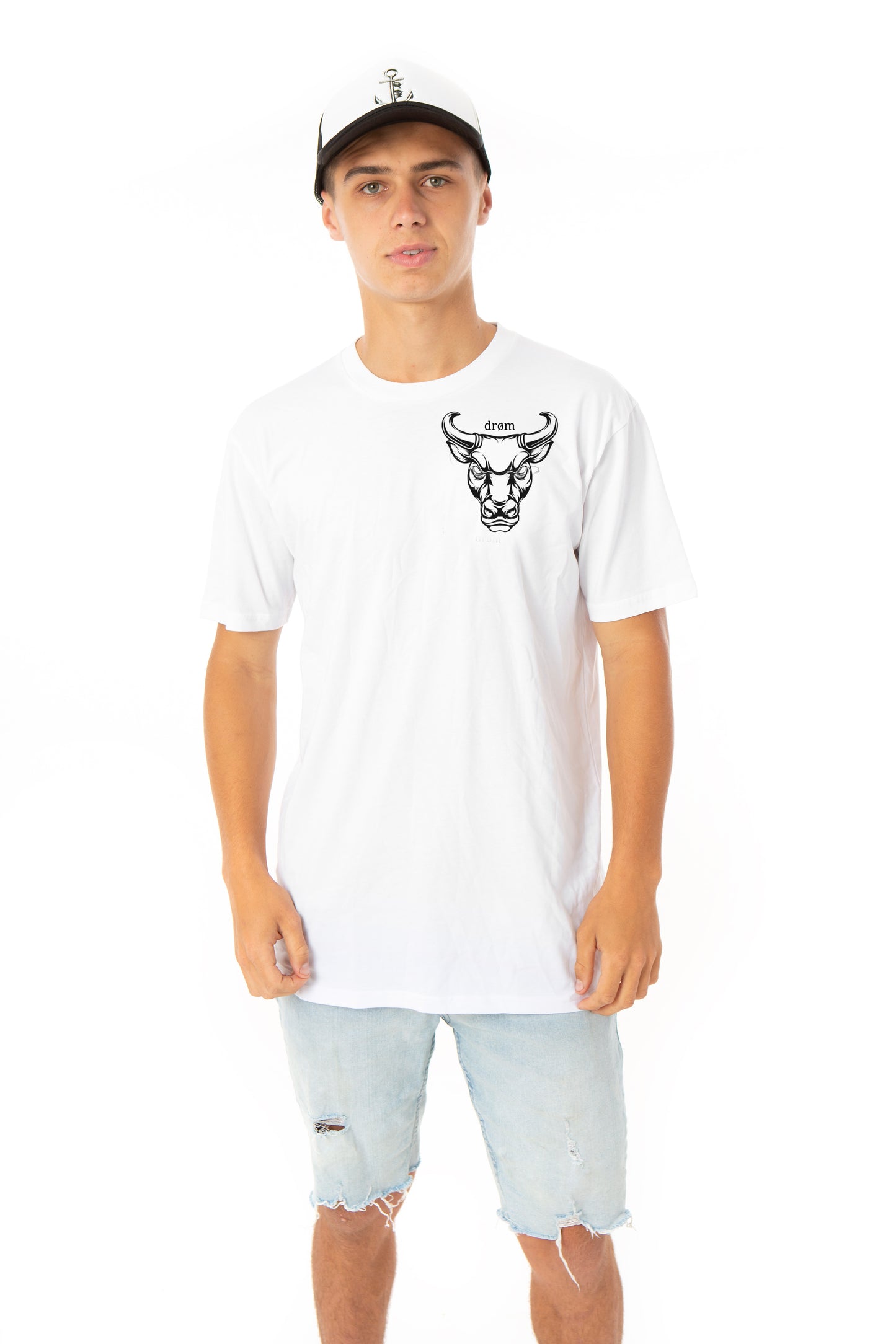 Kids Tee - Black or White Bull