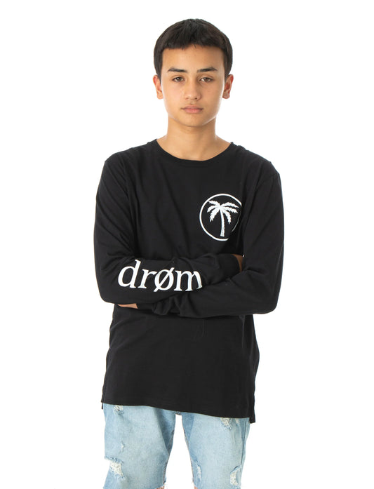 Kids Long Sleeve Tee Palm Design