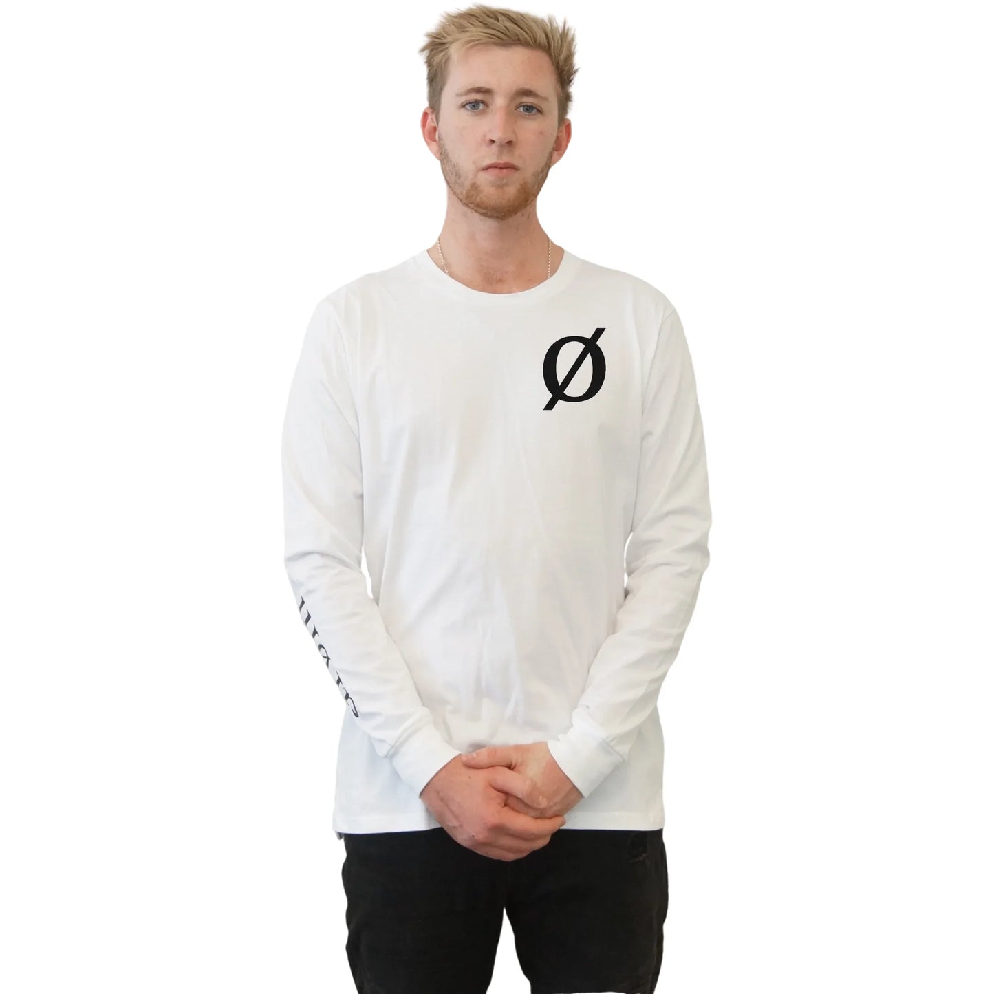 Mens Long Sleeve Tee drom Logo Design