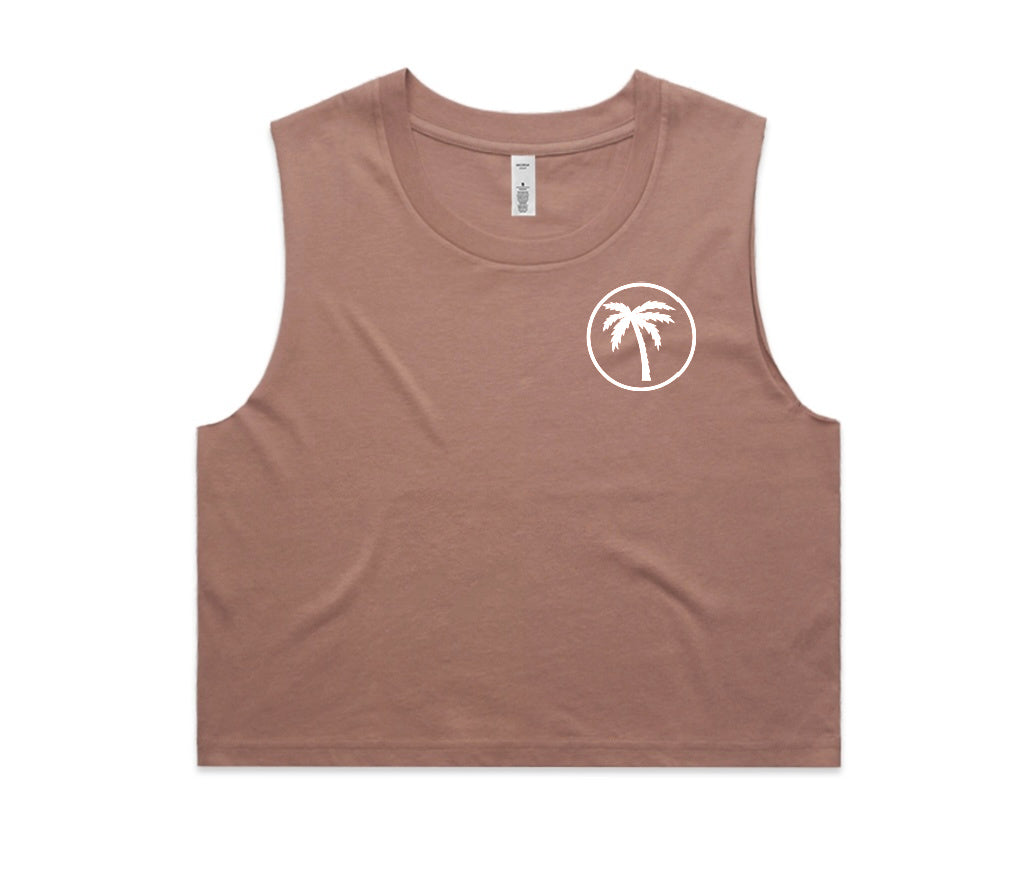 Ladies Crop - Palm Tree