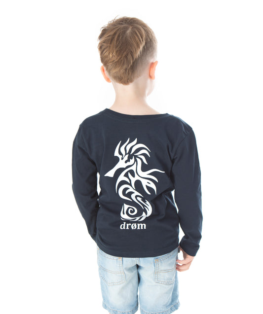 Kids Long Sleeve Tee - Sea Horse