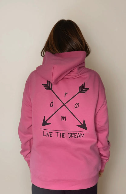 Womens Hoodie Live the Dream Arrows Design