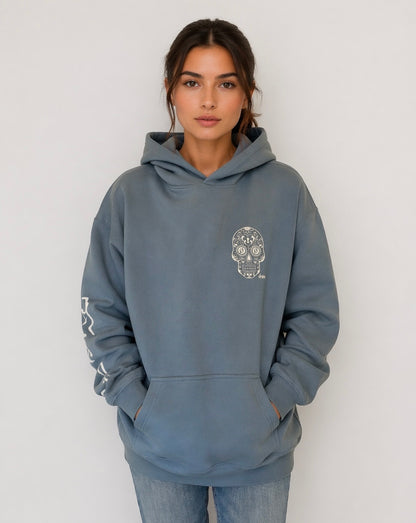 Womens Hoodie Sugar Skull Design