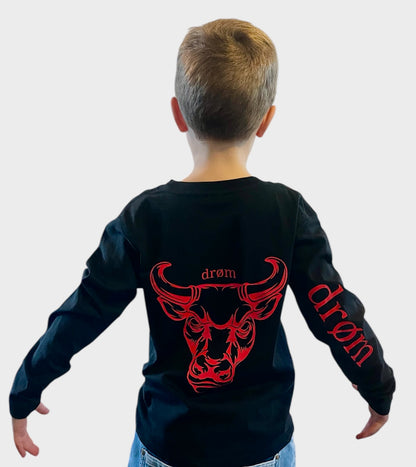 Boys Long Sleeve Tee Red Bull Design