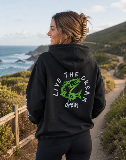 Womens Hoodie Green Barra Design