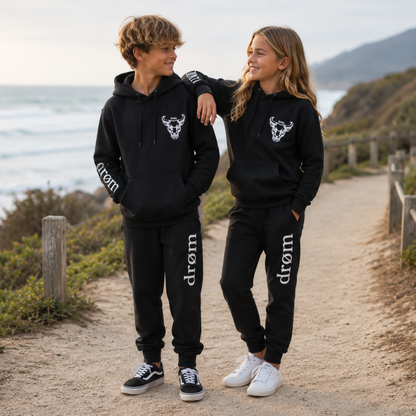 Girls Tracksuit drøm Bull Black Top with Black Pants