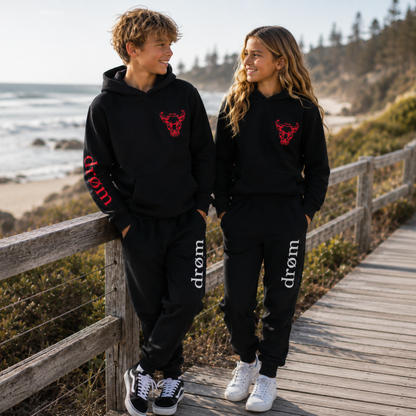Girls Tracksuit drøm Red Bull Top with Black Pants