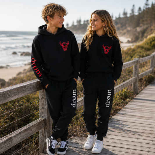 Girls Tracksuit drøm Red Bull Top with Black Pants