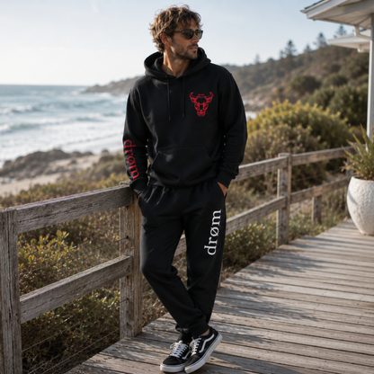 Mens Tracksuit drøm Red Bull Top with Black Pants