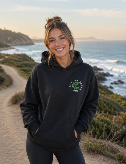 Womens Hoodie Green Barra Design