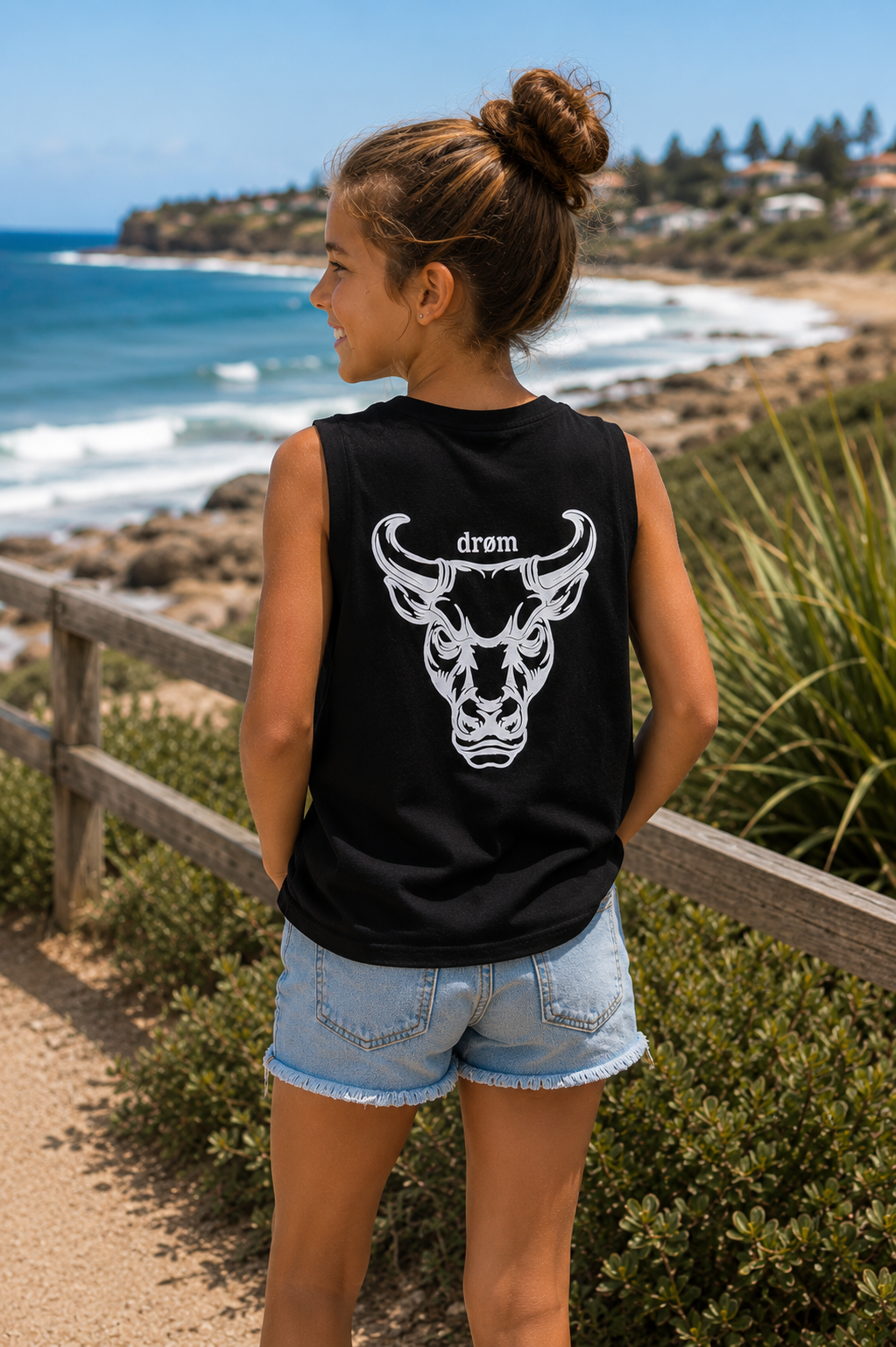 Girls Tank Bull Design
