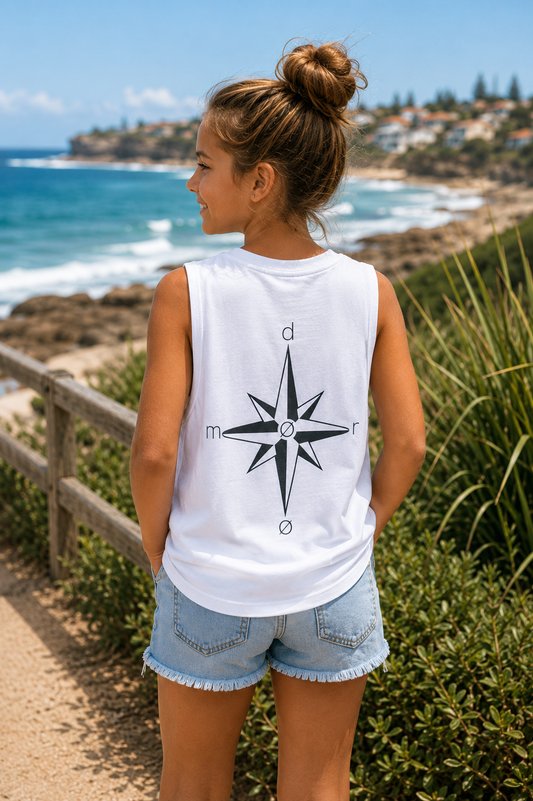 Girls Tank Compass Design