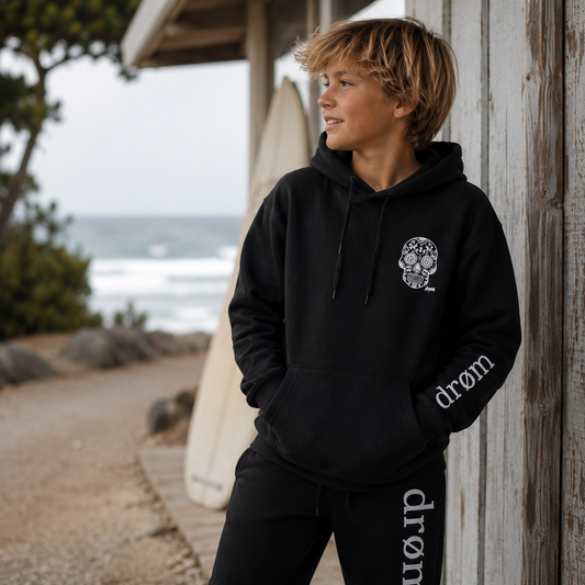 Boys Tracksuit drøm Sugar Skull Black Top with Black Pants