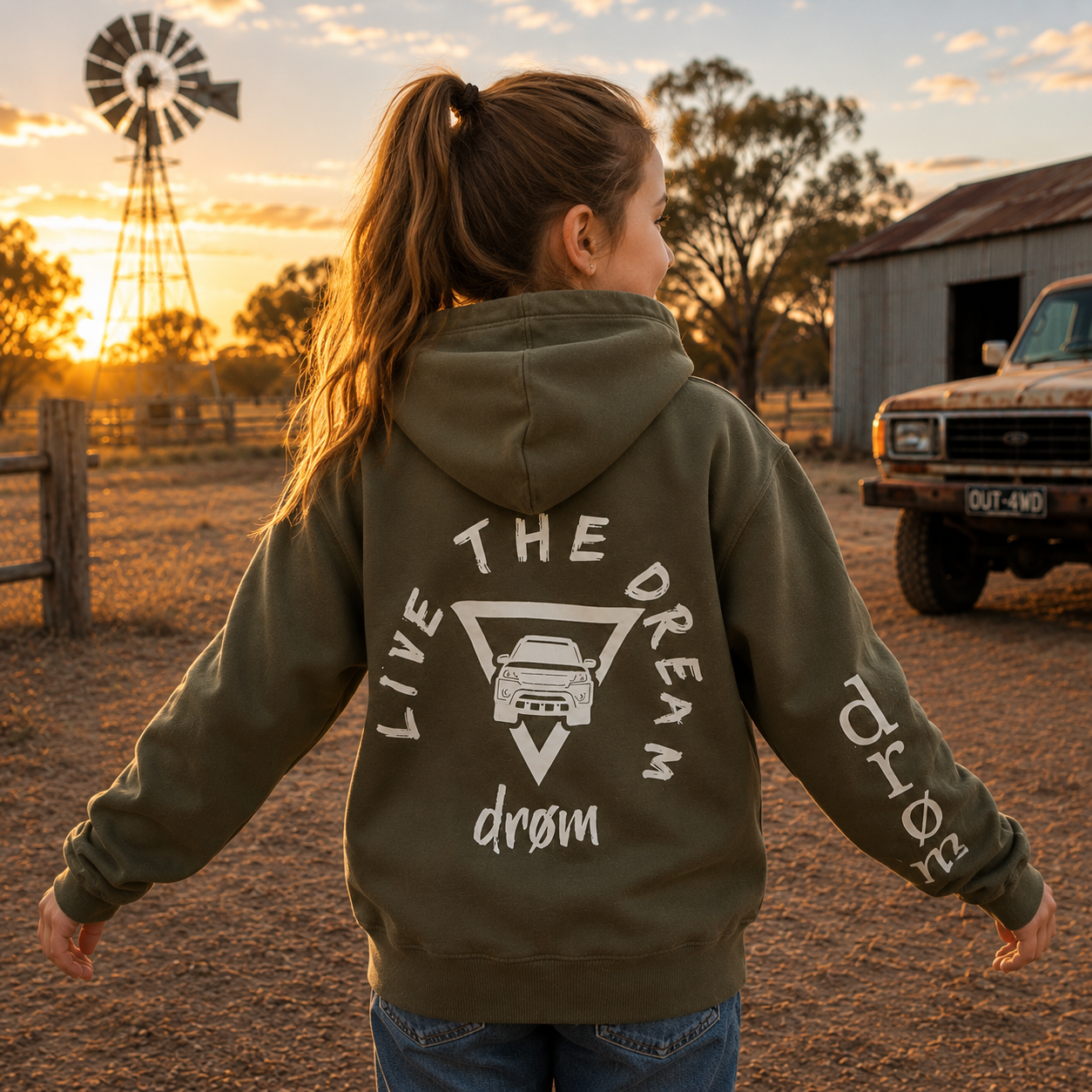 Girls Hoodie The Ute Design