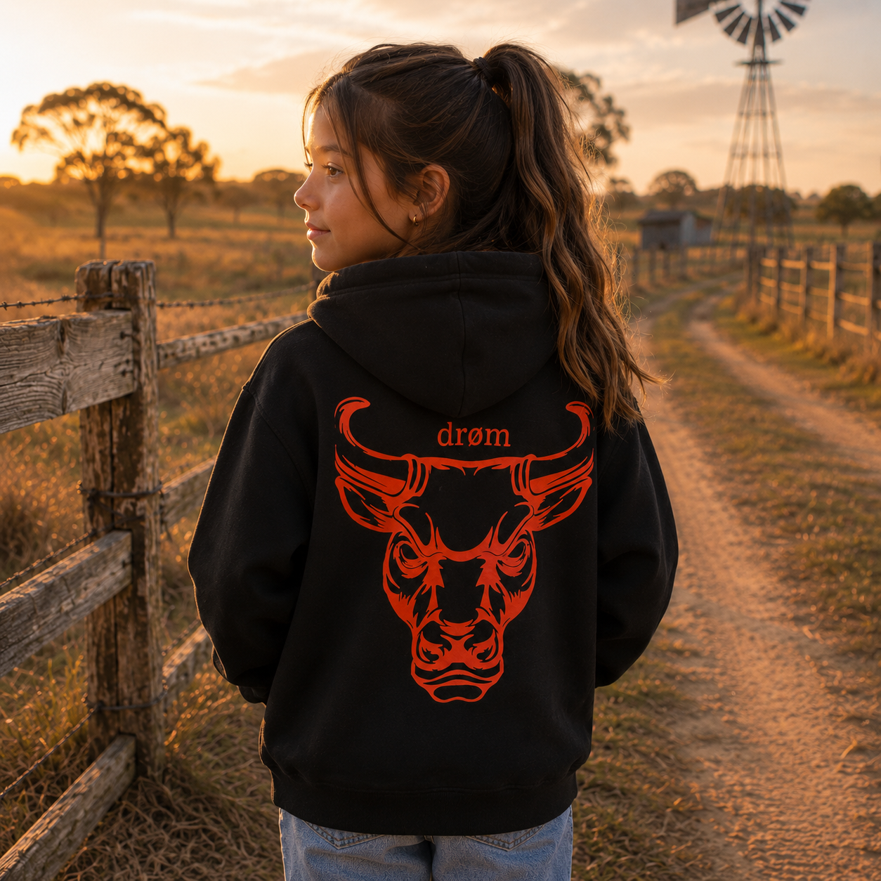 Girls Hoodie Red Bull Design