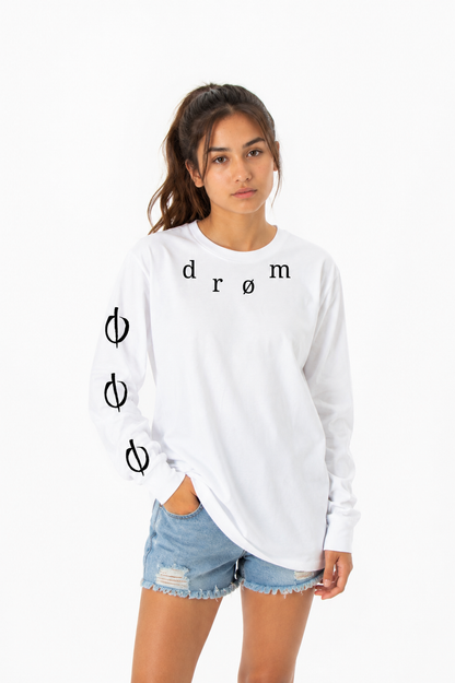 Girls Long Sleeve Tee drøm Neck Design