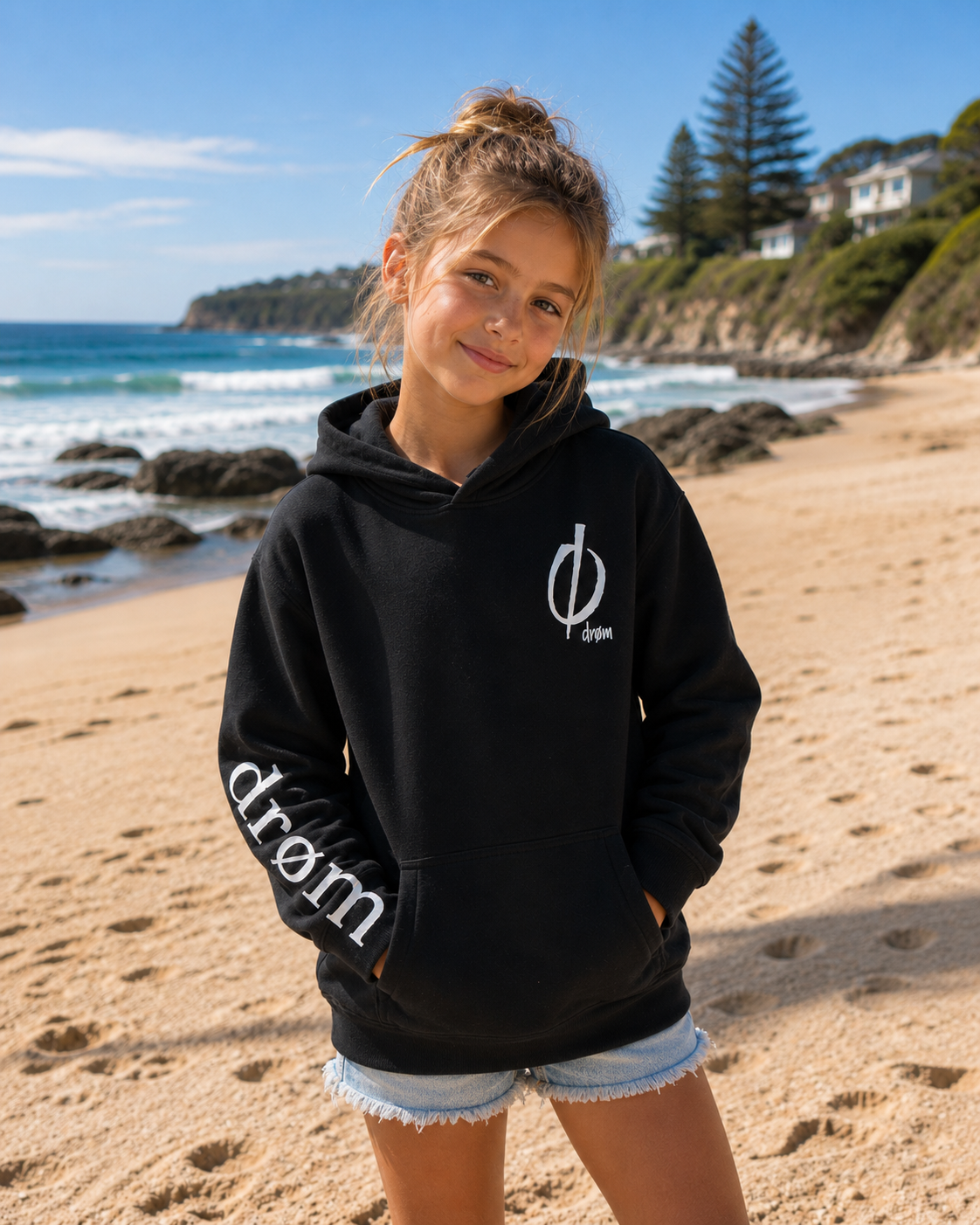 Girls Hoodie drøm Logo Design