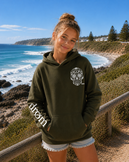 Girls Hoodie Sugar Skull Design