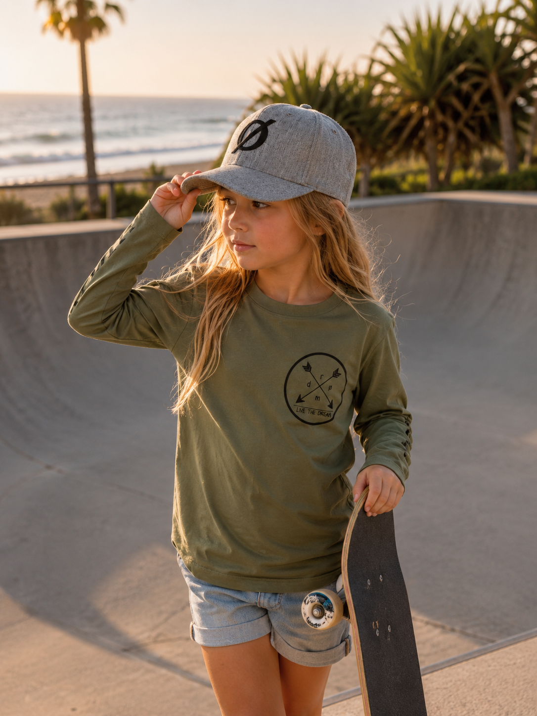 Girls Long Sleeve Tee Arrows Design