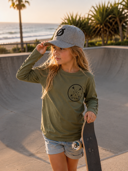 Girls Long Sleeve Tee Arrows Design