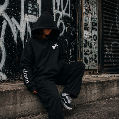 Womens Hoodie Triple Triangle Design