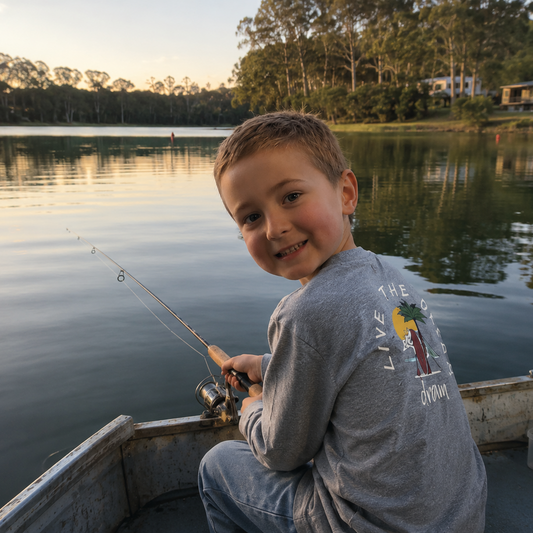 Kids Long Sleeve Tee The Island Design