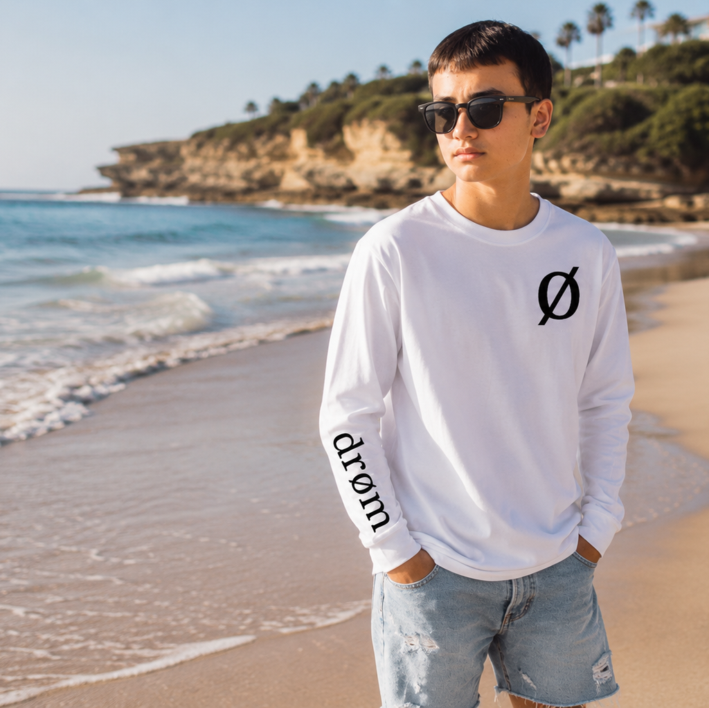 Kids Long Sleeve Tee drøm Logo Design