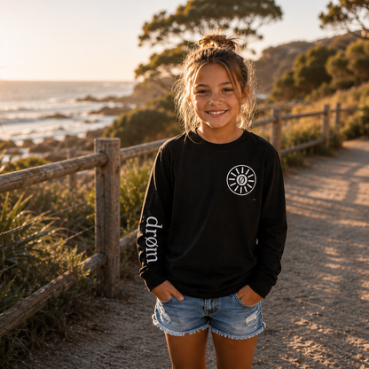 Girls Long Sleeve Tee Sun Lover Design