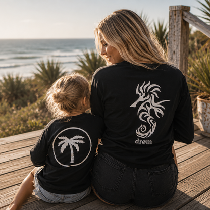 Womens Long Sleeve Tee Sea Horse Design