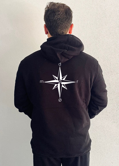 Mens Hoodie Compass Design