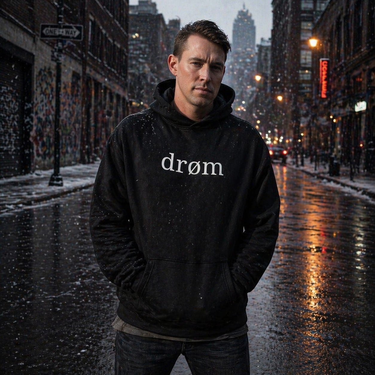 Mens Hoodie The Graphic Sleeve Design