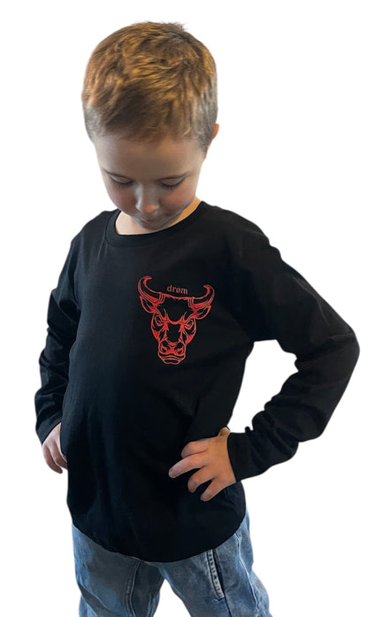 Boys Long Sleeve Tee Red Bull Design