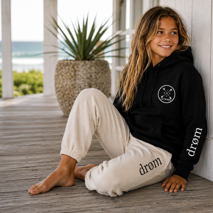 Girls Tracksuit drøm Arrows Black top with Sand pants