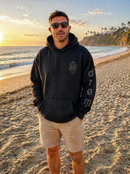 Hoodie Black on Black Sugar Skull