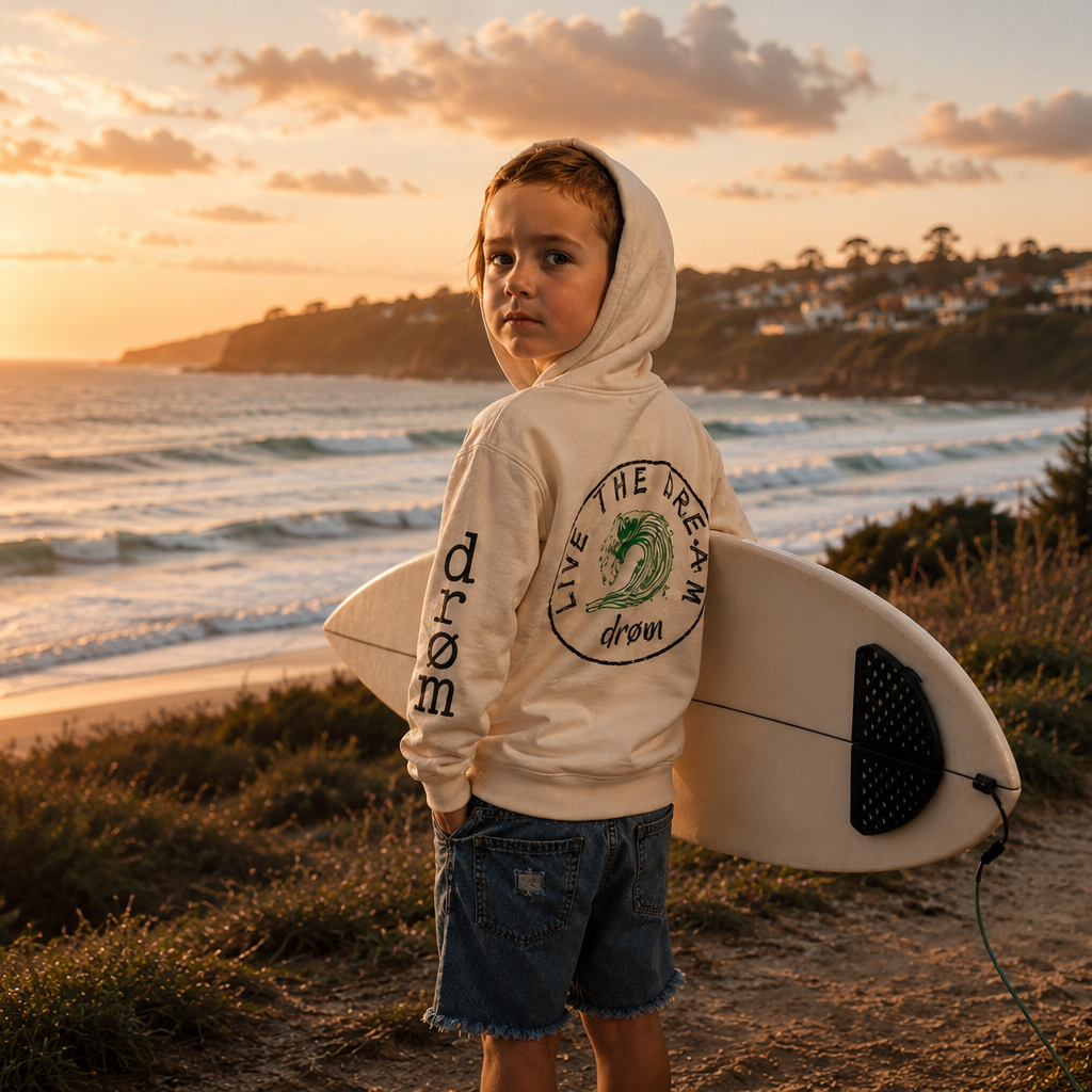 Kids Hoodie The Wave Design