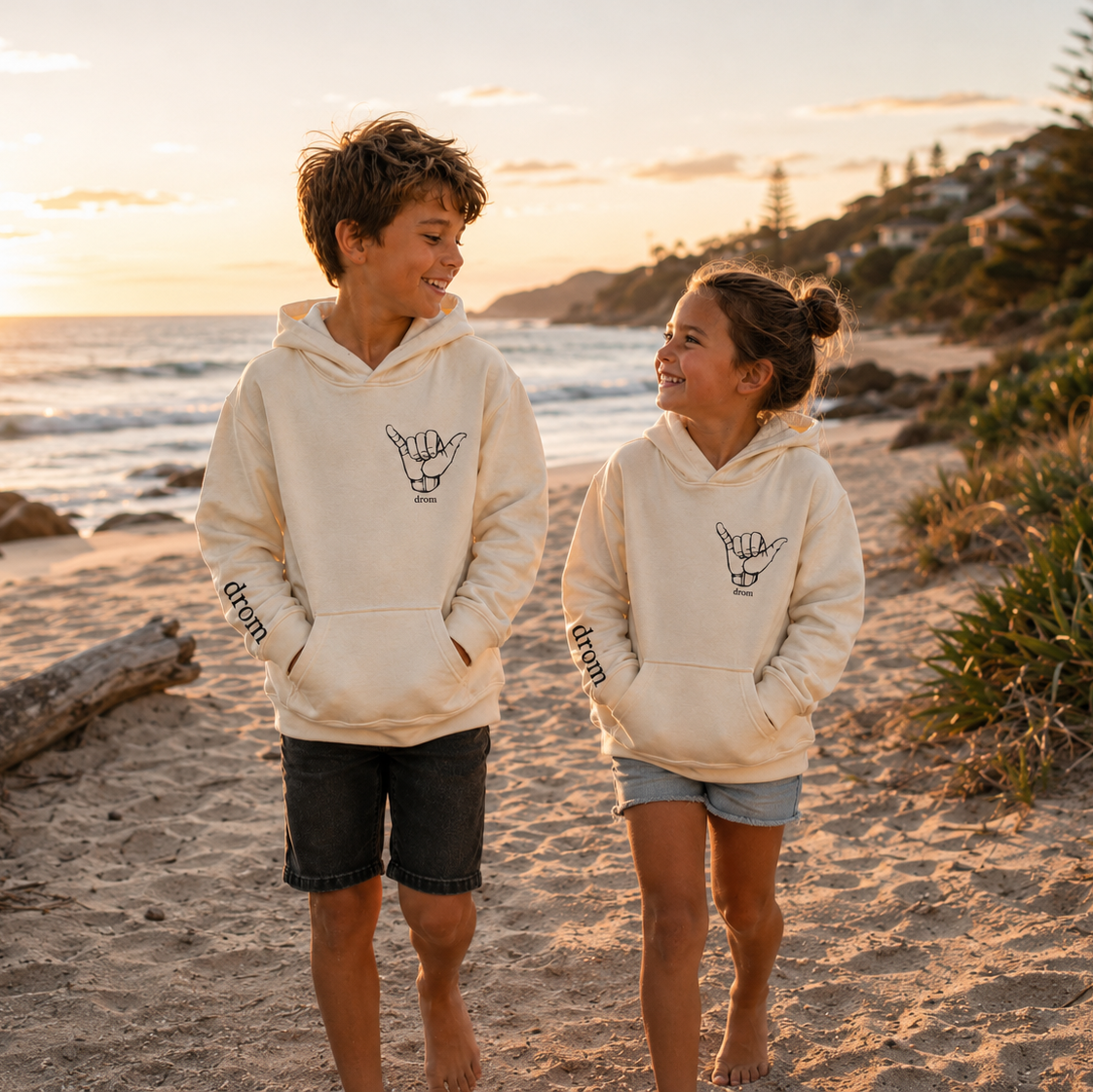 Kids Hoodie Hang Loose Design