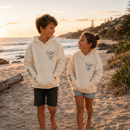 Kids Hoodie Hang Loose Design