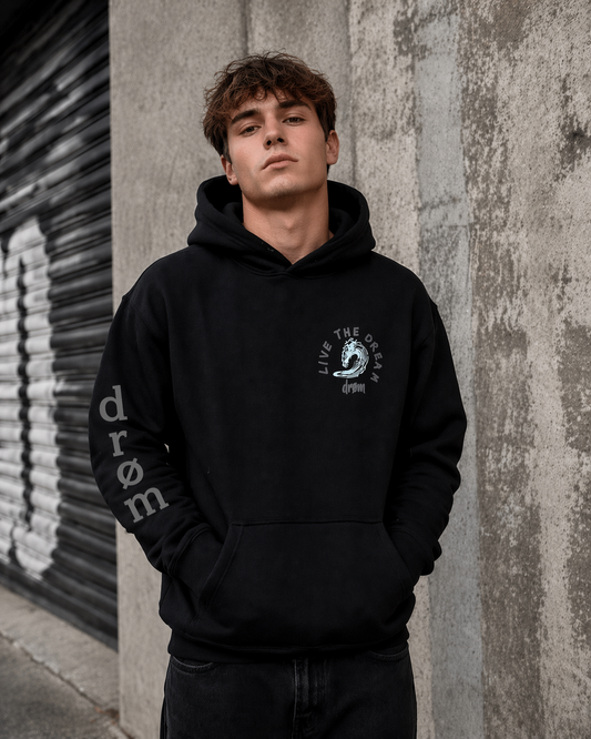 Hoodie - NEW- The Wave on Black