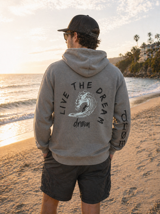 Mens Hoodie The Wave Design